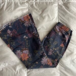 We the Free Youthquake Printed Crop Floral Jeans